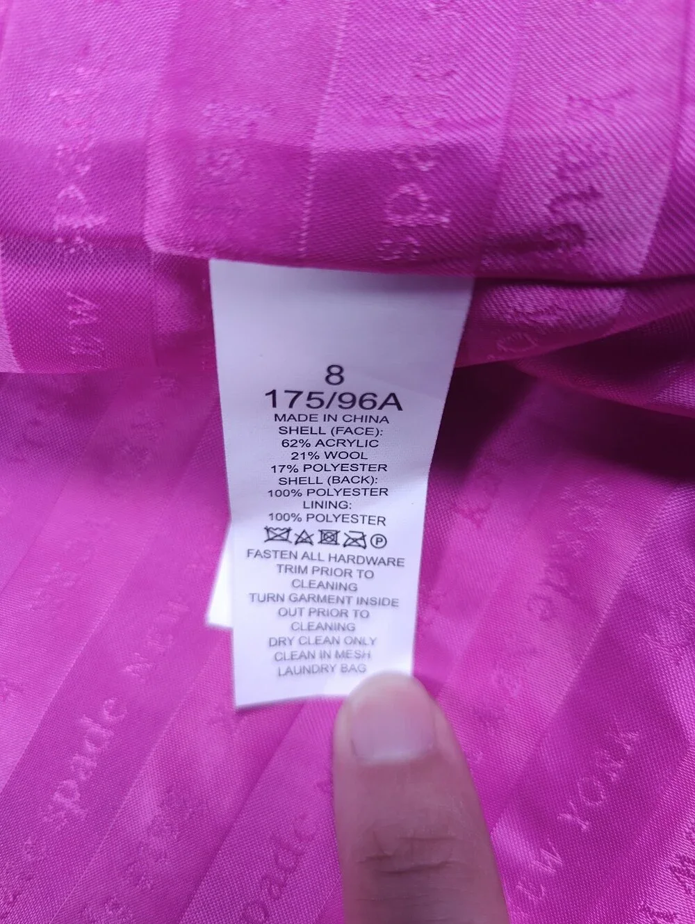 NWT Kate Spade Cadillac Tweed Wool Blend Pink Check Jacket Size 8 Retail 498$